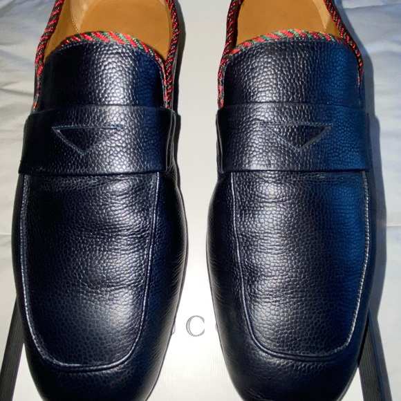 Gucci Loafers Navy Leather main image 9